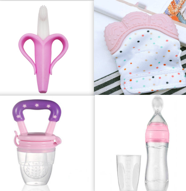 Silicone Baby Spoon Bottle Feeder – One-Handed Weaning Tool