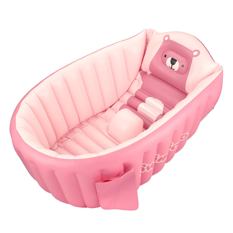 Inflatable Baby Bathtub Foldable Thick Cushion