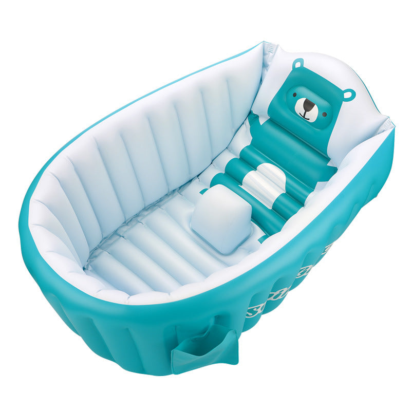 Inflatable Baby Bathtub Foldable Thick Cushion