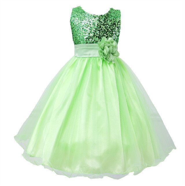 Baby Sequin Princess Dress for Girls Party Wear