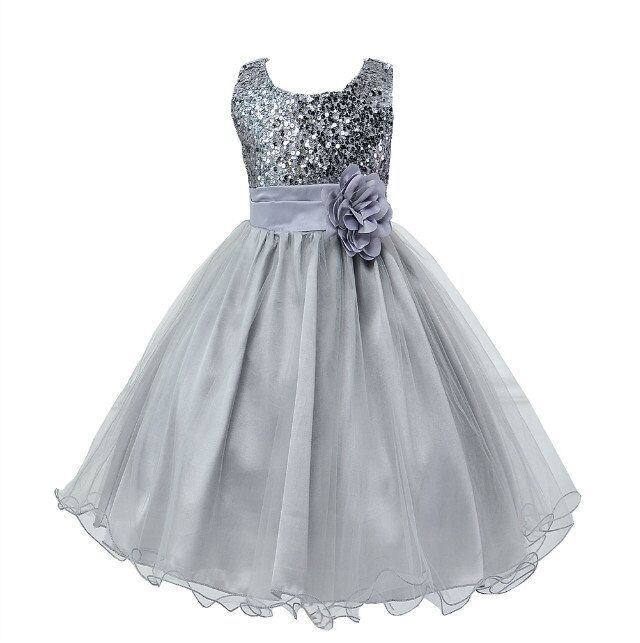 Baby Sequin Princess Dress for Girls Party Wear