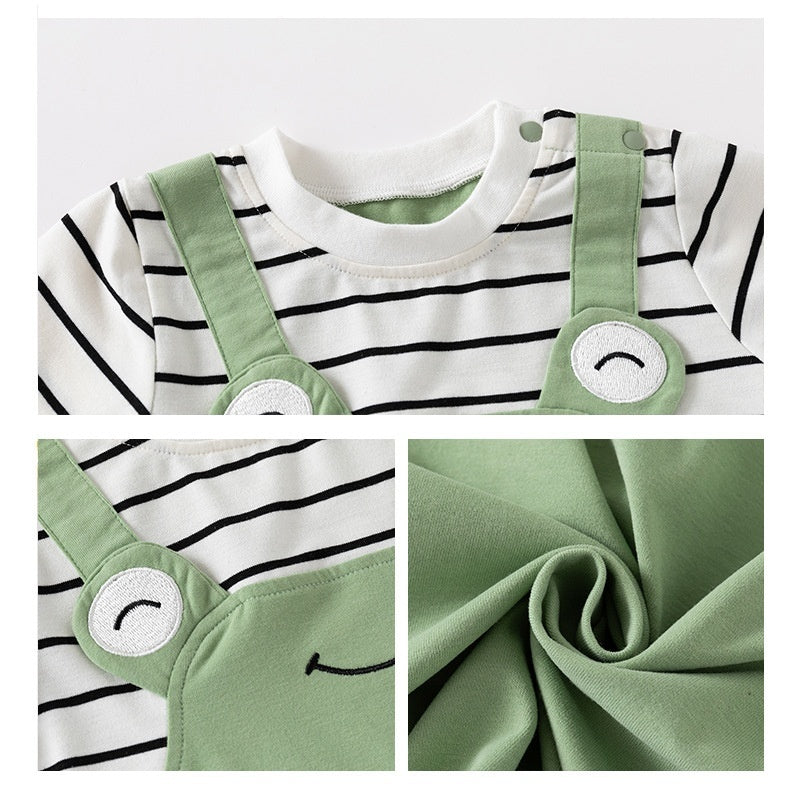 Summer Baby Cotton Jumpsuit Short Sleeve