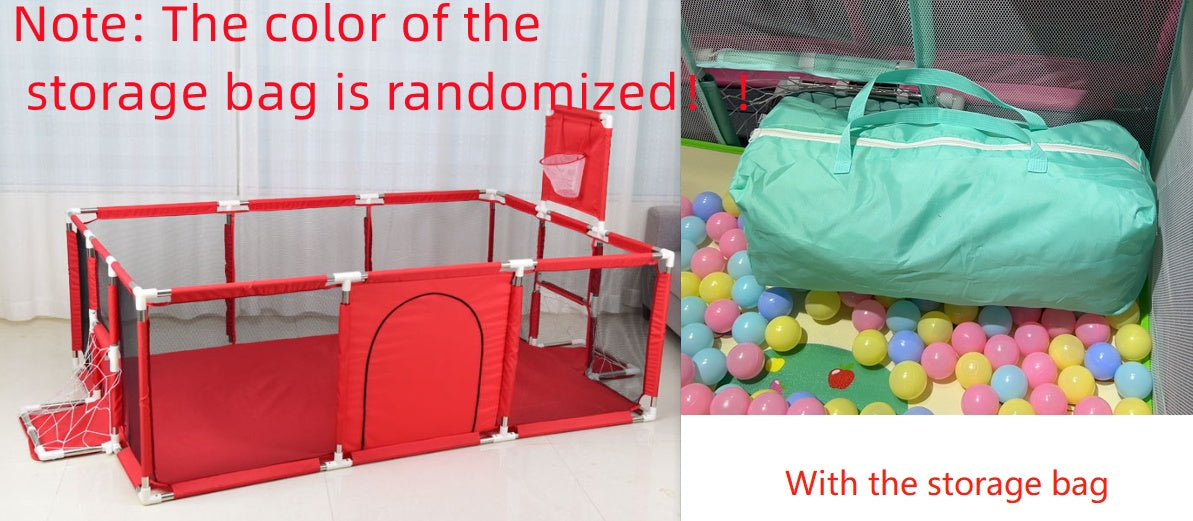 Large Baby Playpen with Football & Basketball Net