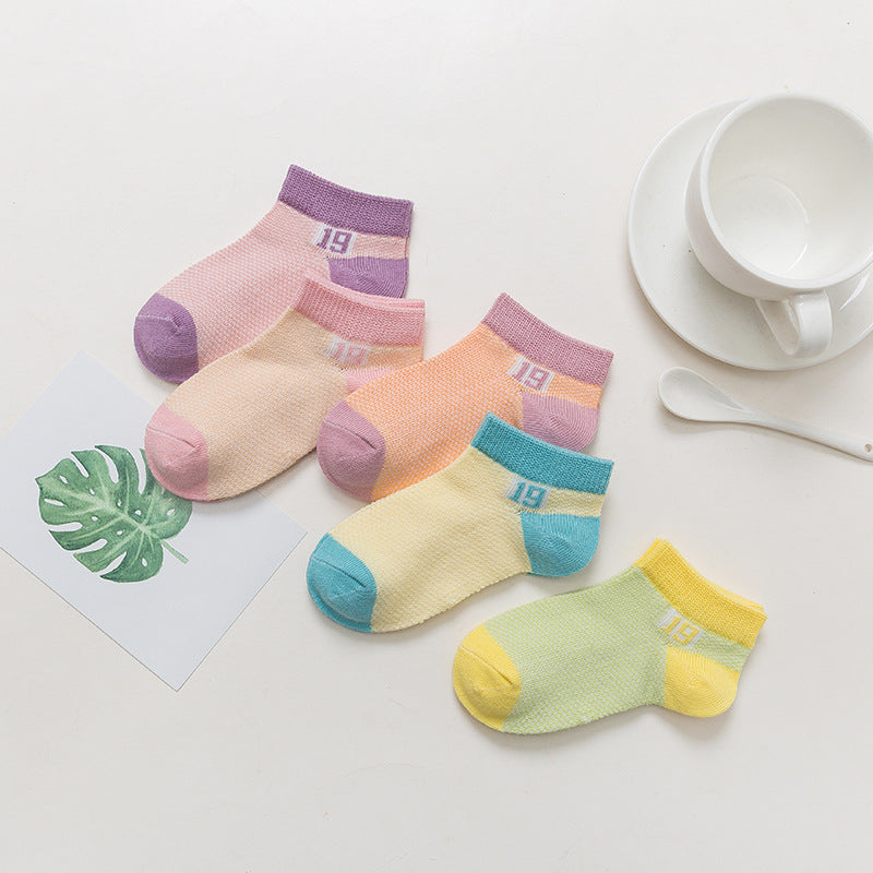 Breathable Soft Cotton Baby Socks – Multi-Size Pack