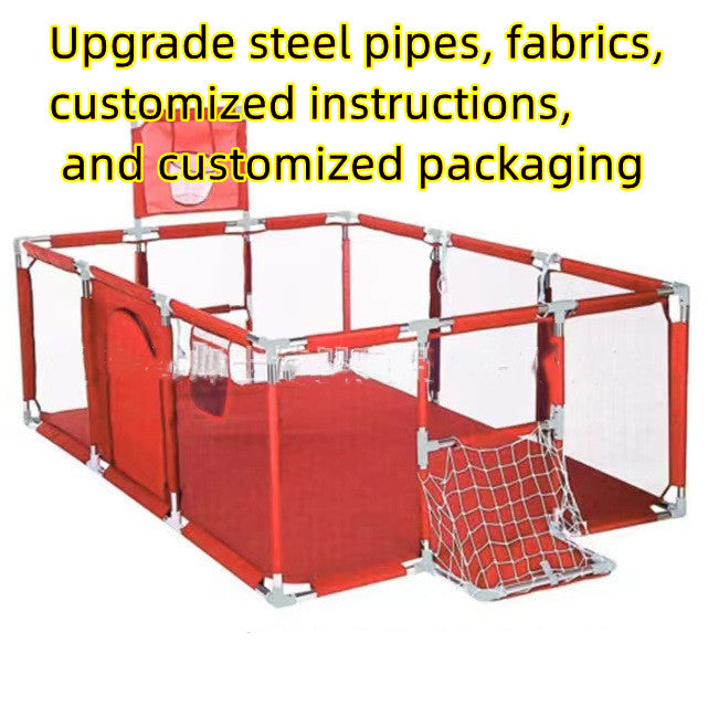 Large Baby Playpen with Football & Basketball Net