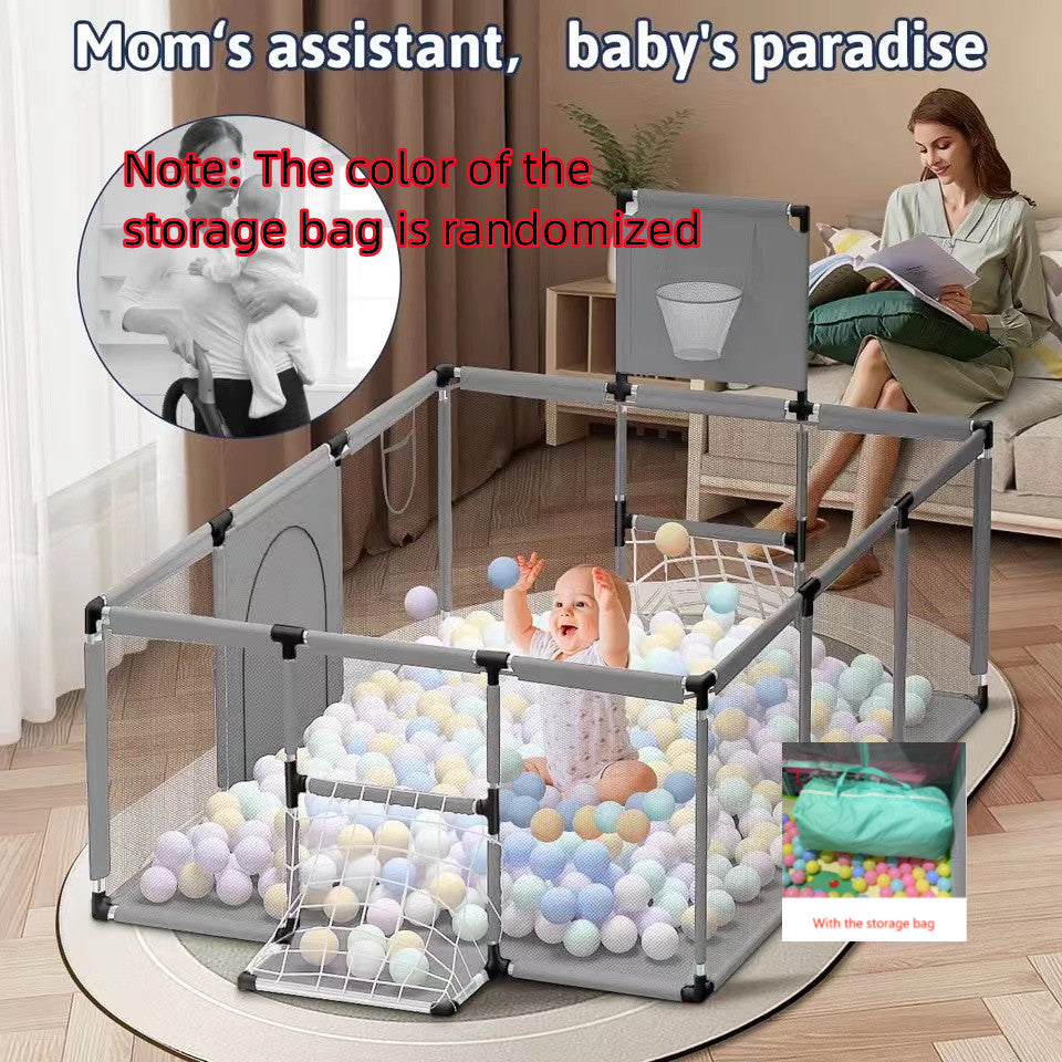 Large Baby Playpen with Football & Basketball Net