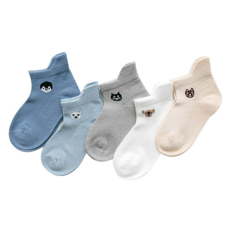 Breathable Soft Cotton Baby Socks – Multi-Size Pack