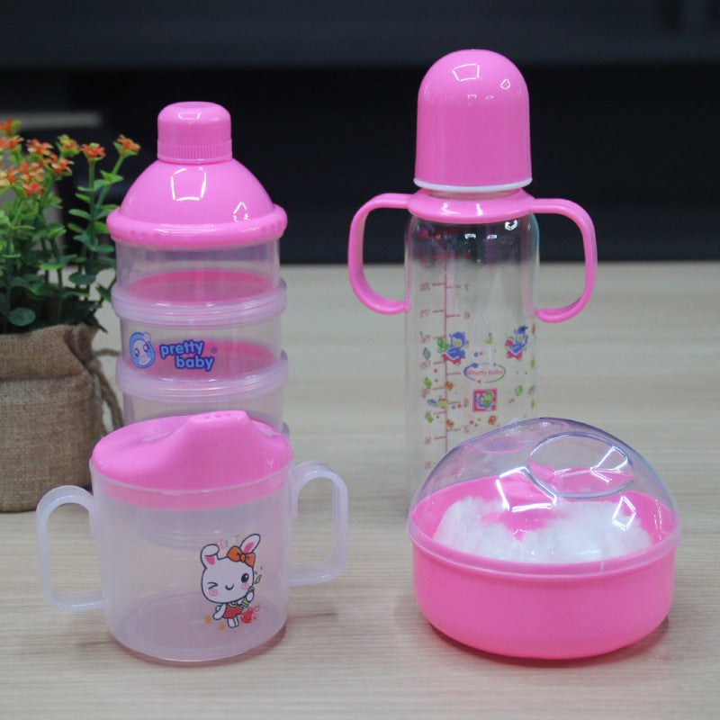 Baby Feeding Set Bottle Bowl Suction Cup Kit