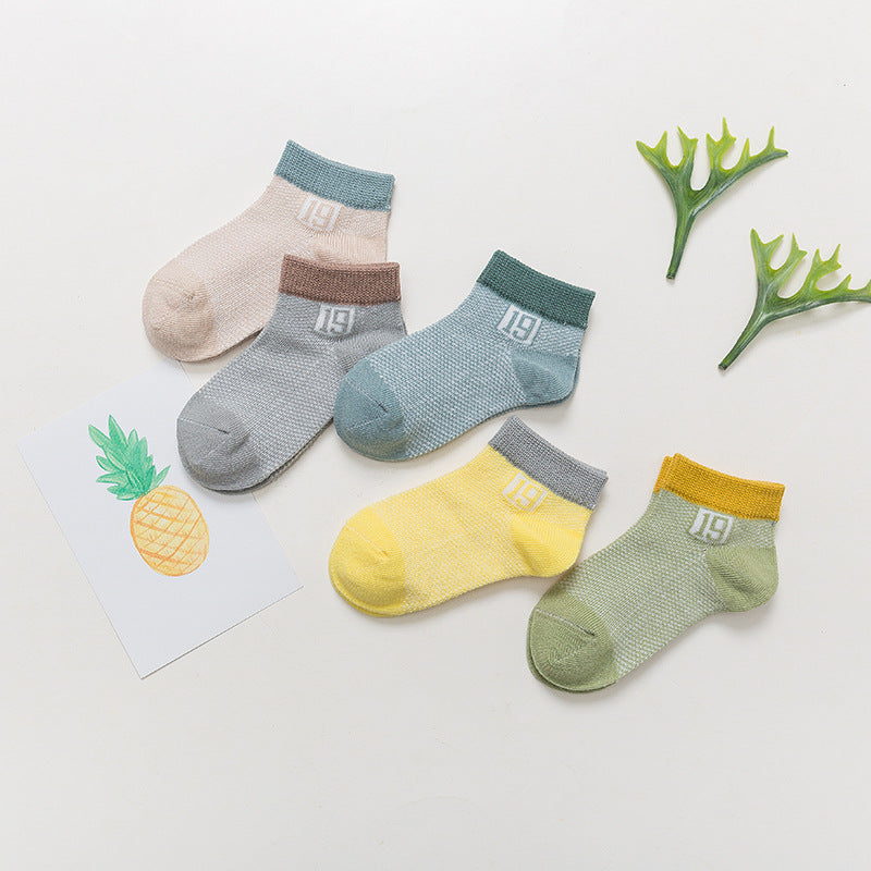 Breathable Soft Cotton Baby Socks – Multi-Size Pack