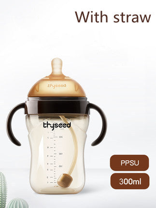 BPA-Free PPSU Baby Bottle - Wide Neck Anti-Colic Feeding